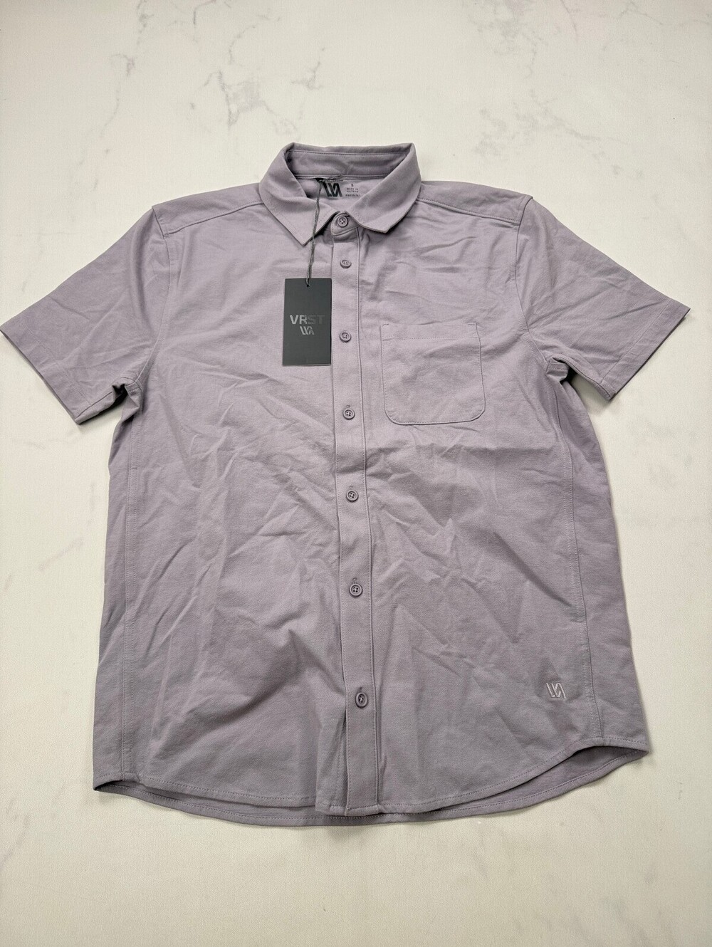 Vrst Shirt Polo Shirt Lilac Modern Classic Sharp - Mens S